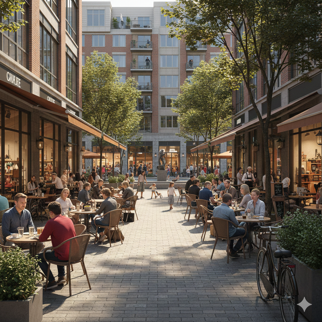 نموذج لمشروع سكني حديث يمثل فرص شراء عقار في السعودية وتطور السوق العقاري السعودي.