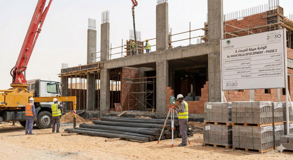 البنية التحتية الحديثة والشوارع الواسعة التي تميز حي العارض في شمال الرياض.