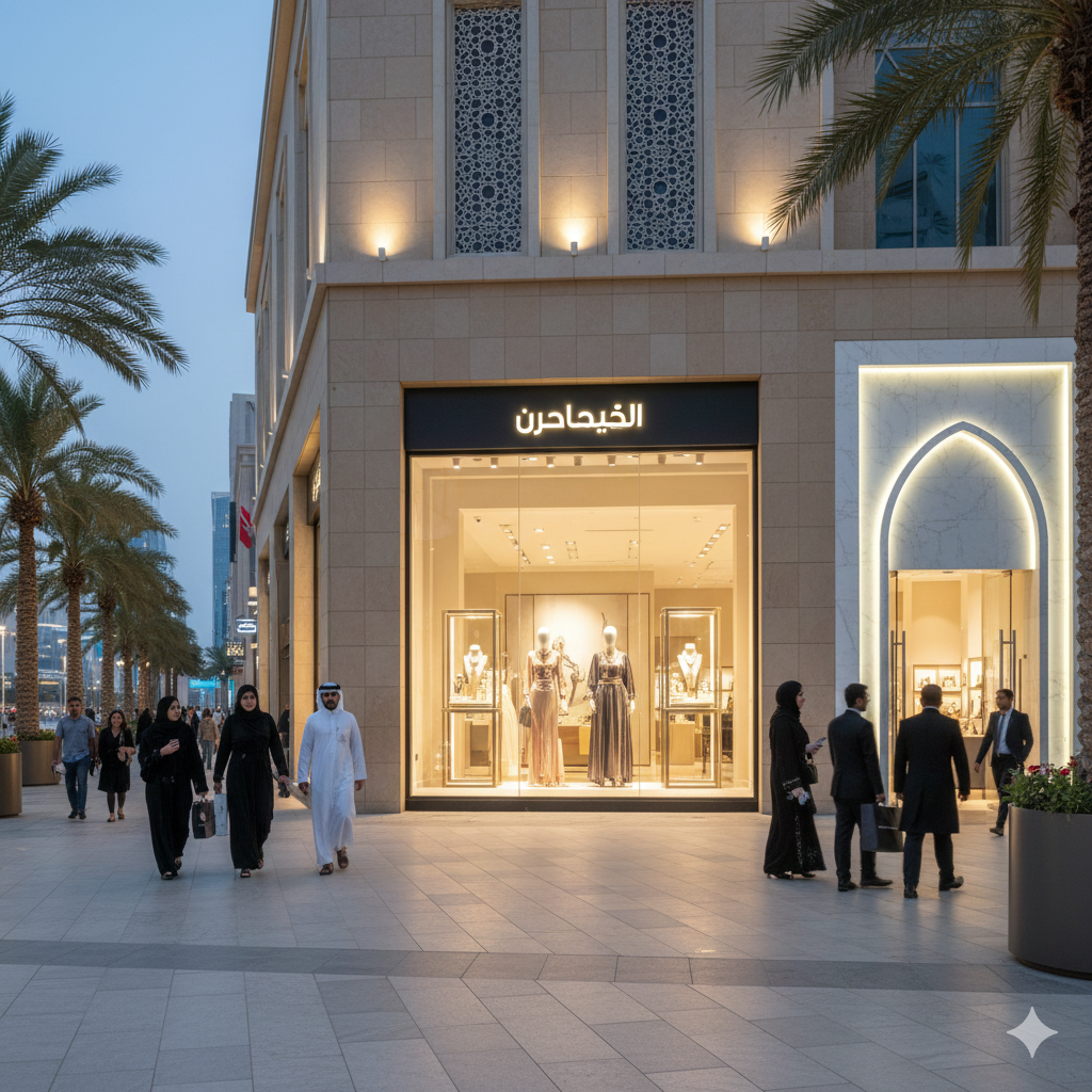 العثيم مول في حي الربوة كأحد أهم المعالم التجارية والخدمية التي تخدم سكان الحي.